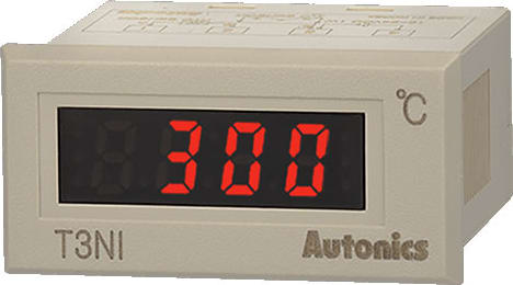 Autonics T3NI-NXNP0C-N - Temperature Indicator, W48xH24mm, RTD Input, -99 to 99.9 C, 12-24 VDC