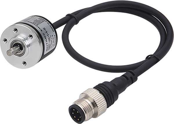 Autonics E30S4-360-3-N-24-C - Incremental Rotary Encoder, 30mm, 4mm Shaft, 360 PPR, A,B,Z, NPN Open Collector Output, 12-24VDC, Cable Connector Type