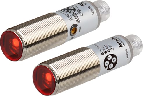 Autonics BRQM20M-TDTA-C Cylindrical Photoelectric Sensor, Through-Beam Type, 20m Sensing Distance