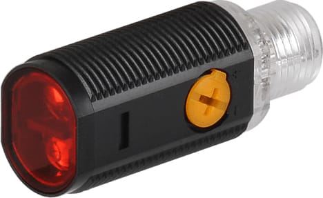 Autonics BRQP100-DDTB-C - Cylindrical Type Photoelectric Sensor, Plastic, Front Sensing Type, 100mm, Diffuse Reflective type, Connector type, NPN Open Collector Output