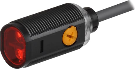 Autonics BRQP100-DDTB - Cylindrical Type Photoelectric Sensor, Plastic, Front Sensing Type, 100mm, Diffuse Reflective type, Cable type, NPN Open Collector Output