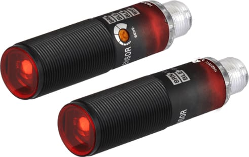 Autonics BRQP20M-TDTA-C - Cylindrical Type Photoelectric Sensor, Plastic, Front Sensing Type, 20m, Through-beam type, Connector type, NPN Open Collector Output