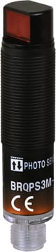 Autonics BRQPS3M-PDTA-C-P Cylindrical Photoelectric Sensor, Retroreflective Type, 3m Sensing Distance, Connector Type