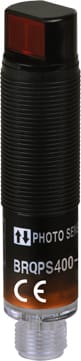 Autonics BRQPS400-DDTA-C Cylindrical Photoelectric Sensor, Diffuse Reflective Type, 400mm Sensing Distance, Connector Type