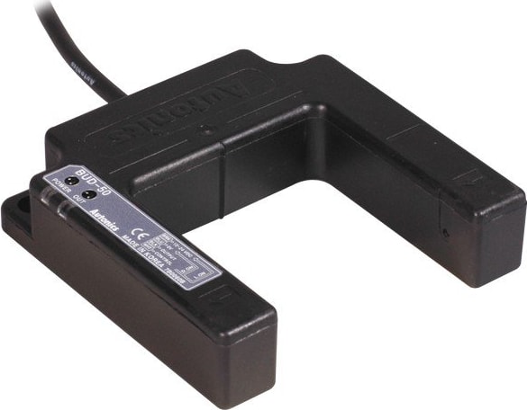 Autonics BUP-50 Photoelectric Sensor, Plastic Case, Slot Style, Fixed Sensitivity, NPN Output