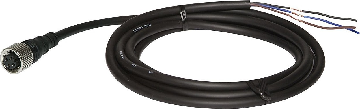 Autonics CID4-5T 4P X 5M(Black), Extension Cable of Area sensor, Emitter cable and 5M length