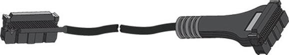 Autonics CJ-HPHP20-V1N010-1APR I/O Cable, Hirose Plug - Hirose Plug, 20Pin, 1N, 1M Cable, +/- Reverse, Right Type