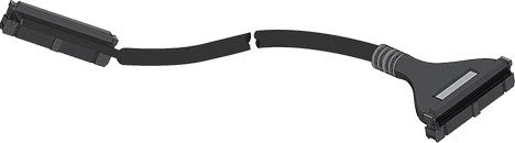 Autonics CJ-HPHP40-V1N010-1APL I/O Cable, Hirose Plug - Hirose Plug, 40Pin, 1N, 1M Cable, +/- Reverse, Left Type