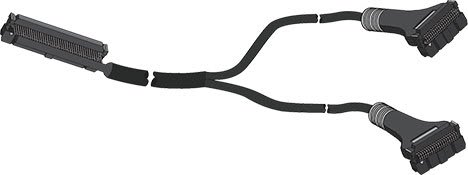 Autonics CJ-HPHP40-V2L010-1APL I/O Cable, Hirose Plug - Hirose Plug, 40Pin, 2 Long, 1M Cable, +/- Reverse, Left Type