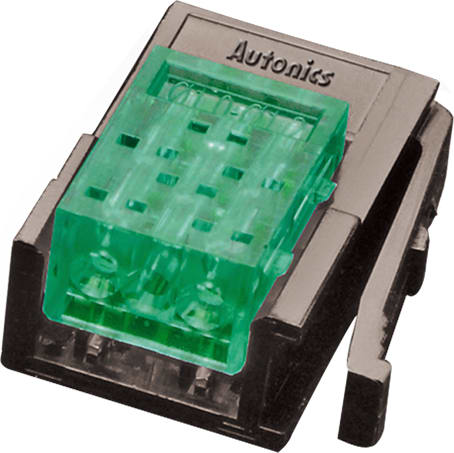 Autonics CNE-P03-GN Wire mount plug, Green, 3pin,