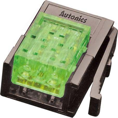 Autonics CNE-P03-YG Wire mount plug, Yellow-Green, 3pin