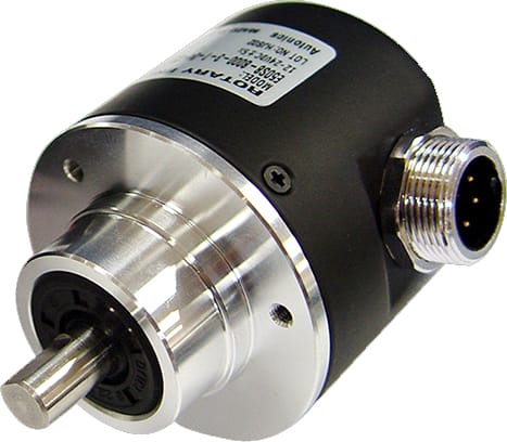 Autonics E50S8-1024-6-L-5-CS - Ø50mm Incremental Rotary Encoder, Shaft Type, 1024 P/R, Line Driver Output, Radial Connector Type