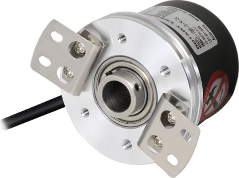 Autonics E58H12-1024-6-L-5 - Ø58mm Incremental Rotary Encoders, Hollow Shaft, Ø12mm, 1024 PPR, Axial/Radial Cable Type