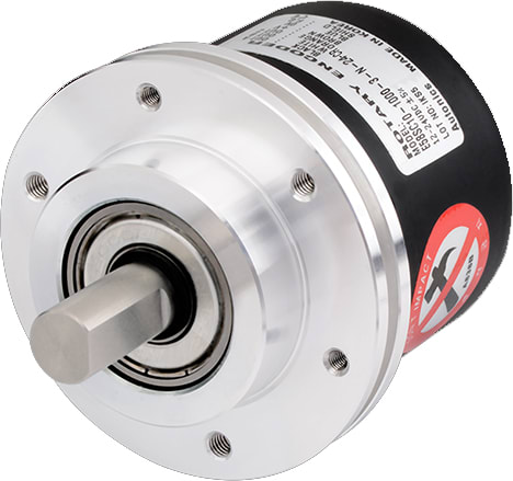 Autonics E58SC10-1024-6-L-5-CS - Ø58mm Incremental Rotary Encoders, Shaft Clamping, Ø10mm, 1024 PPR, Radial connector type