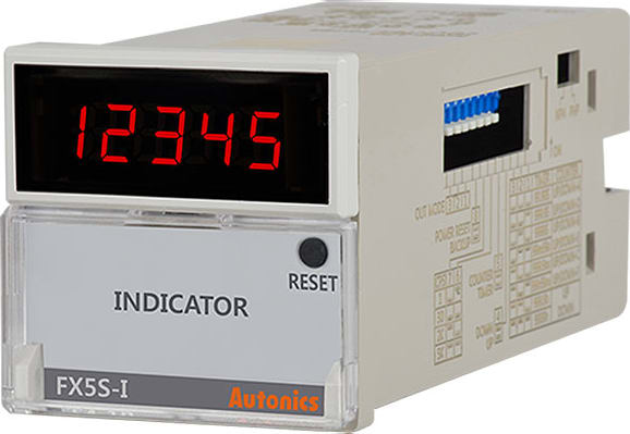 Autonics FX5S-I Compact Digital Counter/Timer, 12-24VAC/12-24VDC, Indicator Only