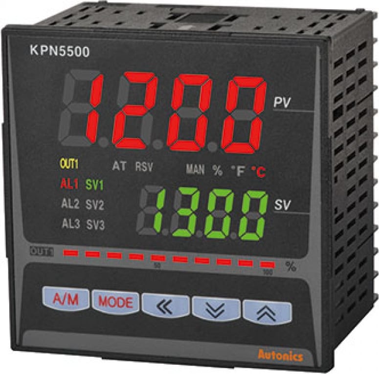 Autonics KPN5513-200 - Bar Graph Temperature Controller, Heating and Cooling, 1 output type, Relay, RS 485 communication, 100 to 240 VAC 50/60HZ