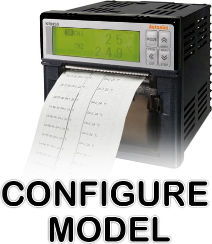 Autonics KRN50 Data Recorders - Type (Recorders): Strip Chart, Style (Recorders): Panel Mount, # Channels Expanded plus Logic (Recorders): 2 EA