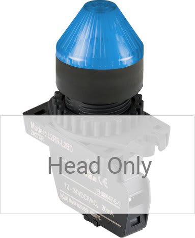 Autonics L2RR-L2B - 22/25 mm Pilot Light, Blue, Horn Head Only