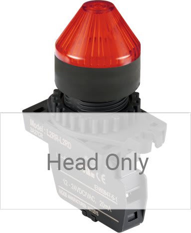 Autonics L2RR-L2R - 22/25 mm Pilot Light, Red, Horn Head Only