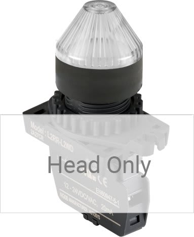 Autonics L2RR-L2W - 22/25 mm Pilot Light, White, Horn Head Only