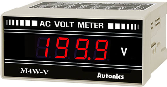 Autonics M4W-AV-4 - Digital Voltmeter, AC voltage, AVG, 199.9 VAC