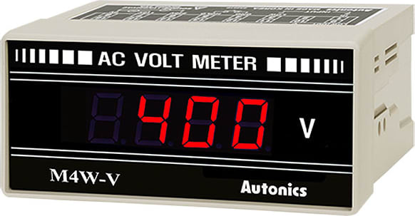 Autonics M4W-AV-6 - Digital Voltmeter, AC voltage, AVG, 400 VAC