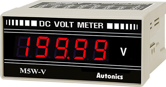 Autonics M5W-DV-4 - Digital Ammeter, DC voltage, AVG, 199.99V
