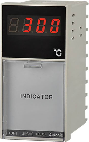 Autonics T3HI-N4NJ4C-N Temperature Indicator, W48xH96mm, J Thermocouple Input, 399 C, 110 and 220 VAC