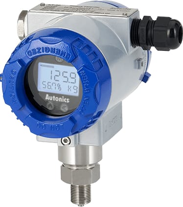 Autonics KT-302H-S-08-1-0 - Display Type Pressure Transmitter, Sealed Gauge, 0~210kg/cm2, with Mounting bracket, PF3/8(STD)