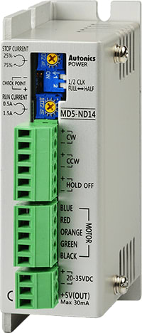 Autonics MD5-ND14 - 5-Phase Stepper Motor Driver, 0.5-1.5A/ Phase, Normal Step, 50 Kpps, 20-35 VDC, 3A