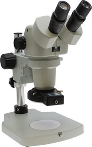 Aven Tools DSZ-44-509-211 - DSZ-44 Stereo Zoom Binocular Microscope On Track Stand and LED Ring Light