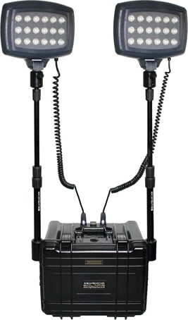 B&W solaris-duo 38A Black Ultra High-Impact ABS Plastic Case with Dual High Powered 50,000-Hour CREE LED Flood Light