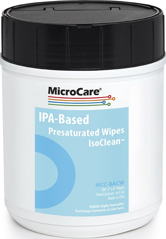MicroCare MCC-BACW - Pre-Saturated Wipe in Plastic Tub