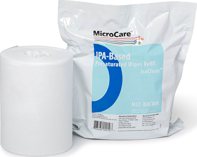 MicroCare MCC-BACWR - IsoClean, Pre Saturated Wipe Refill