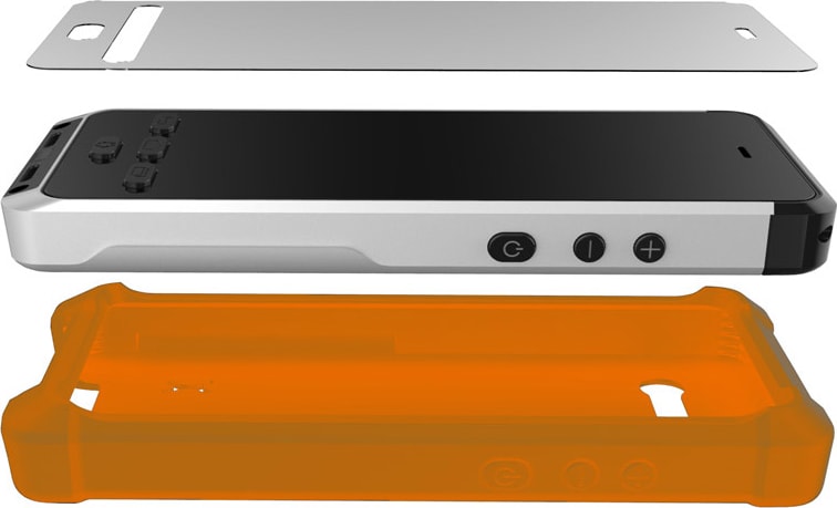 Bartec BPX-AC-PRO-OR-BUNDLE - Orange Silicone Casing, Screen Protector, and Wrist Strap