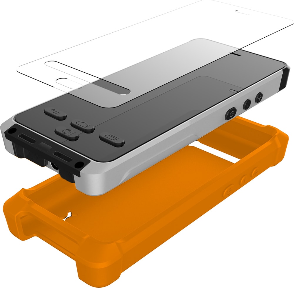 Bartec BPX-AC-PRO-OR-WR-BUNDLE - Orange Silicone Casing, Screen Protector, and Wrist Strap