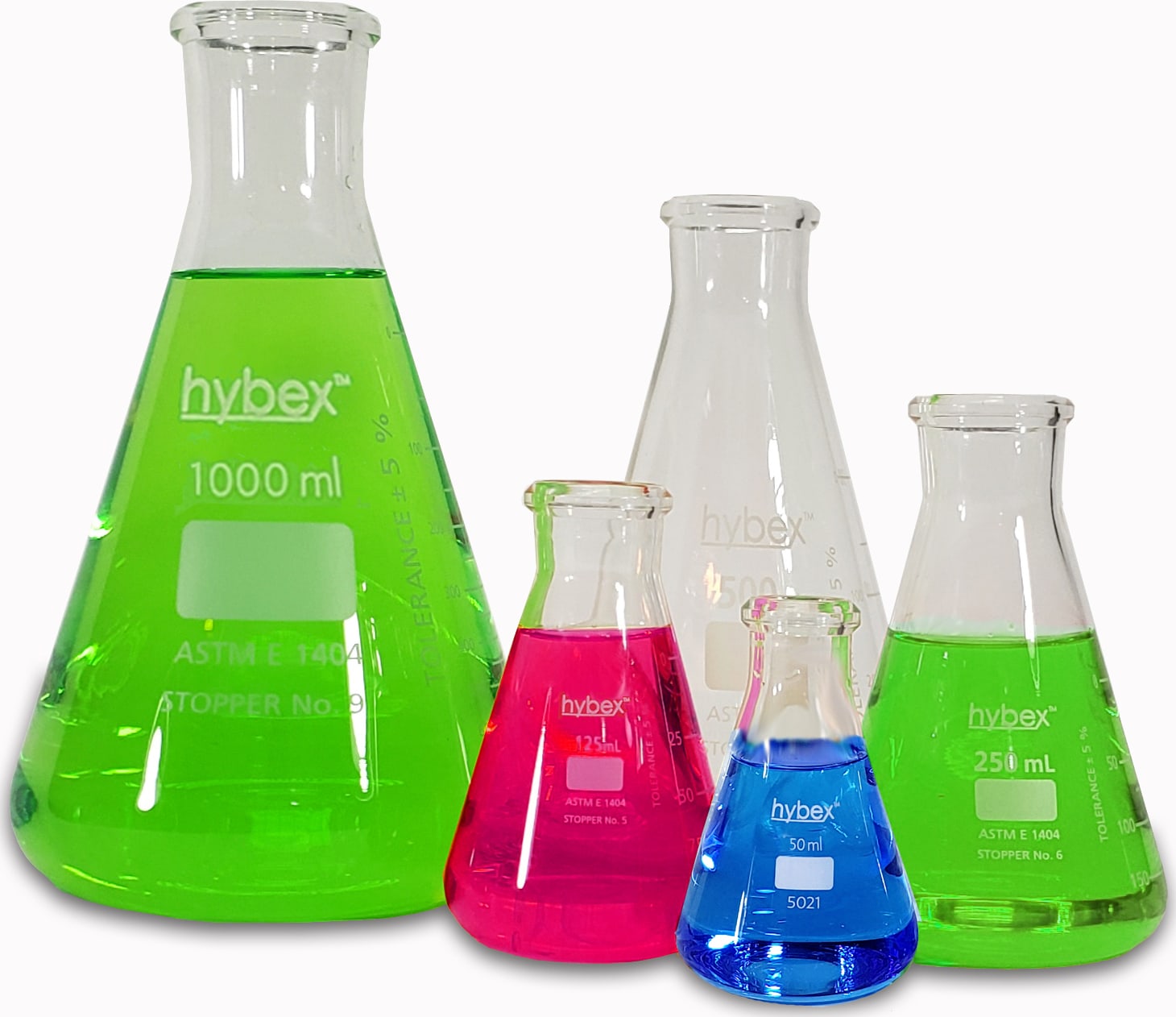 Benchmark Scientific B3110-50 - Hybex Erlenmeyer Flask, 50ml, Case of 12
