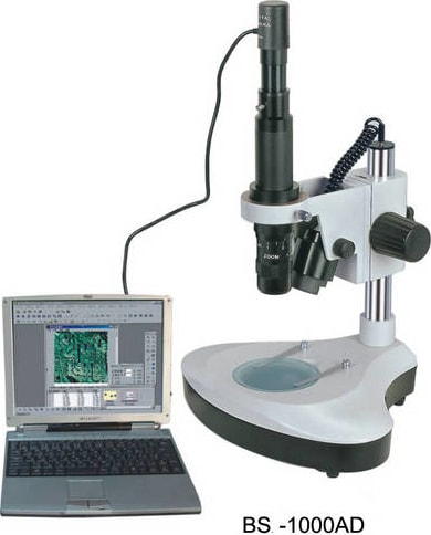 BestScope BS-1000AD Monocular Zoom Microscope with stand and 1.3MP digital eyepiece