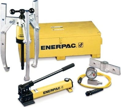 Enerpac BHP251G - Hydraulic Grip Puller Set, 123 lbs, 24 Tons, Hand Pump