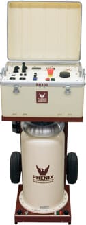 Phenix BK130/36-220 Hipot Tester - Test Type Hipot: AC, Test Method (Safety): ANSI A92.2, Max AC Test Voltage: 130 kV