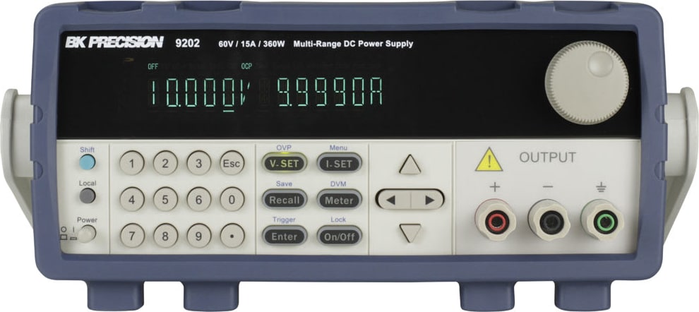BK 9202B - Multi-Range Programmable DC Power Supply, 360W, 60V, 15A, NO GPIB