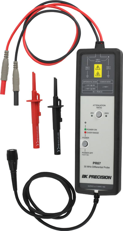 BK PR67 - Differential Probe (30 MHz, 20x/200x, 1400 V)