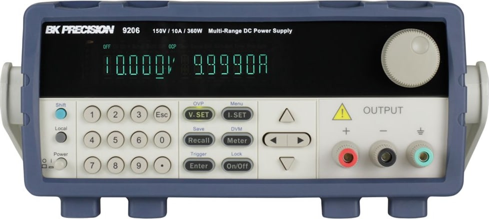B&K Precision 9206 - Multi-Range Programmable DC Power Supply, 600W, 150V, 10A