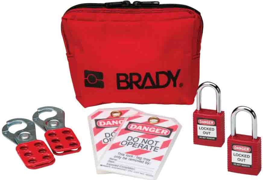 Brady 99290 - Portable Padlock Pouch Kit w/2 Padlocks