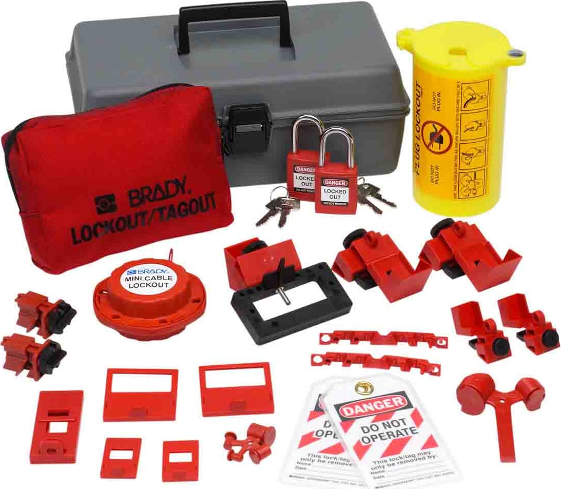 Brady 99312 - Electrical Lockout Toolbox Kit w/2 Padlocks
