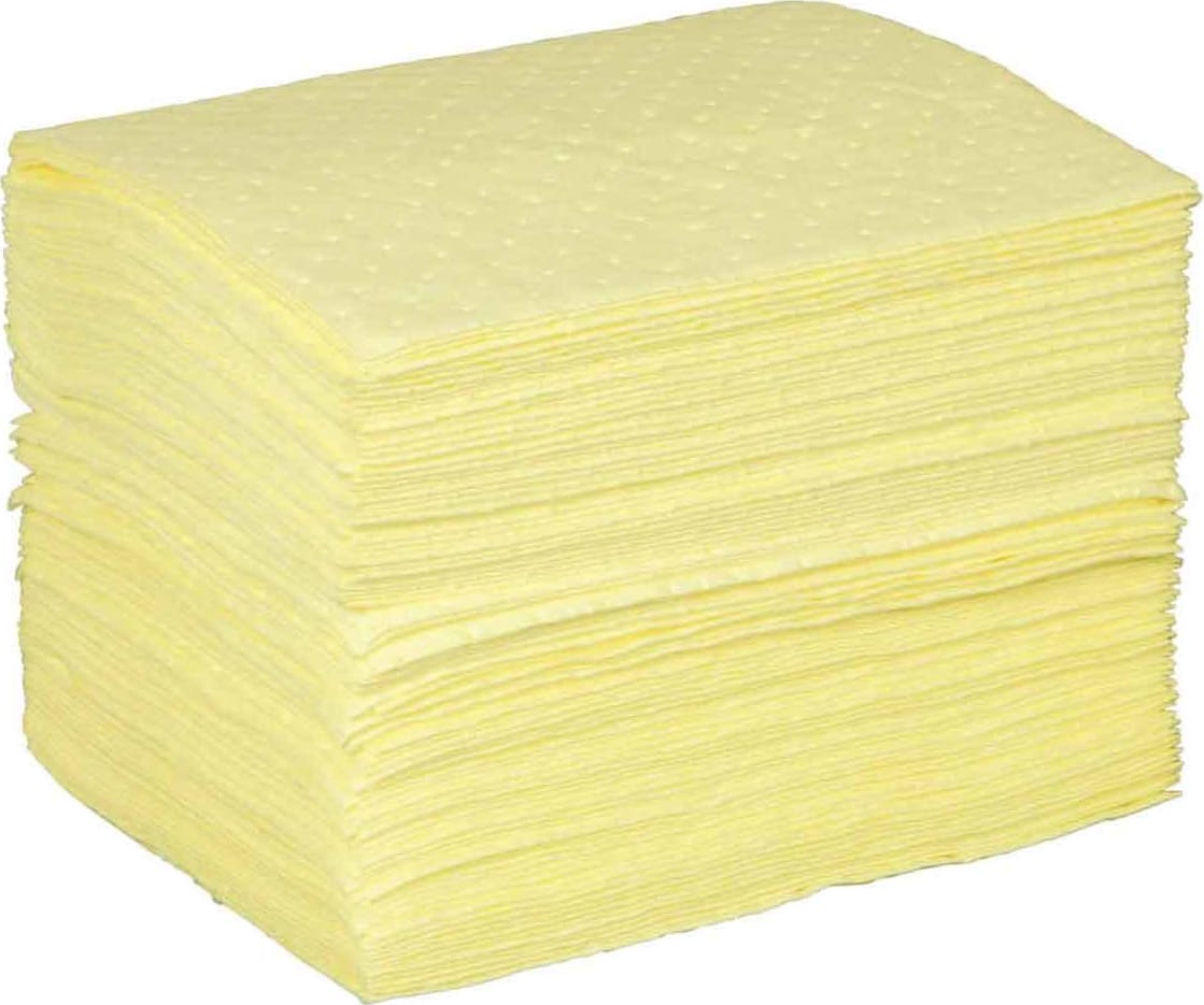 Brady BPH100 - BASIC Chemical Absorbent Pads - Heavy Weight, 15' x 17', Absorbency Capacity 20 gal
