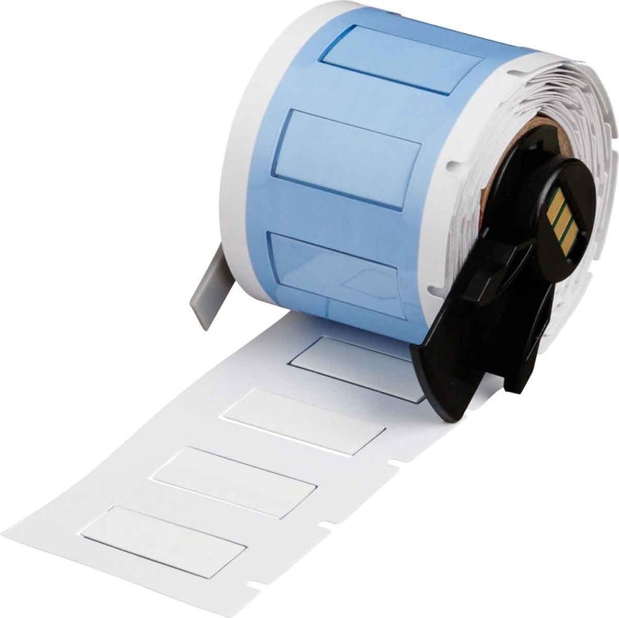 Brady M6-250-1-342-WT - Wire and Cable Labels, PermaSleeve, Heat Shrink, 0.25' Diameter, White, 100 Labels/Roll