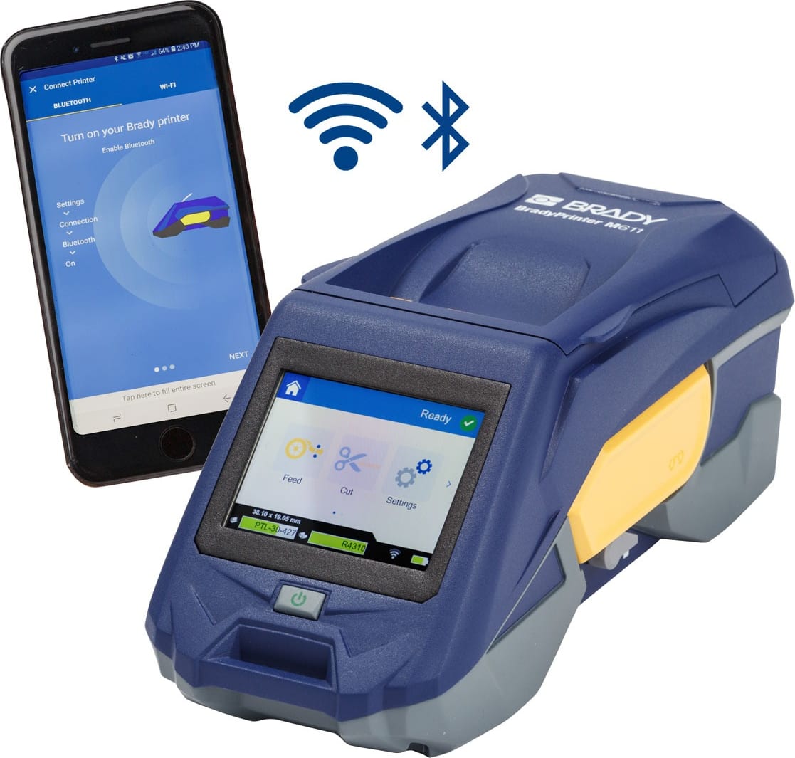 Brady M611-AM-BT-W - Mobile Label Printer w/Express Labels Mobile App