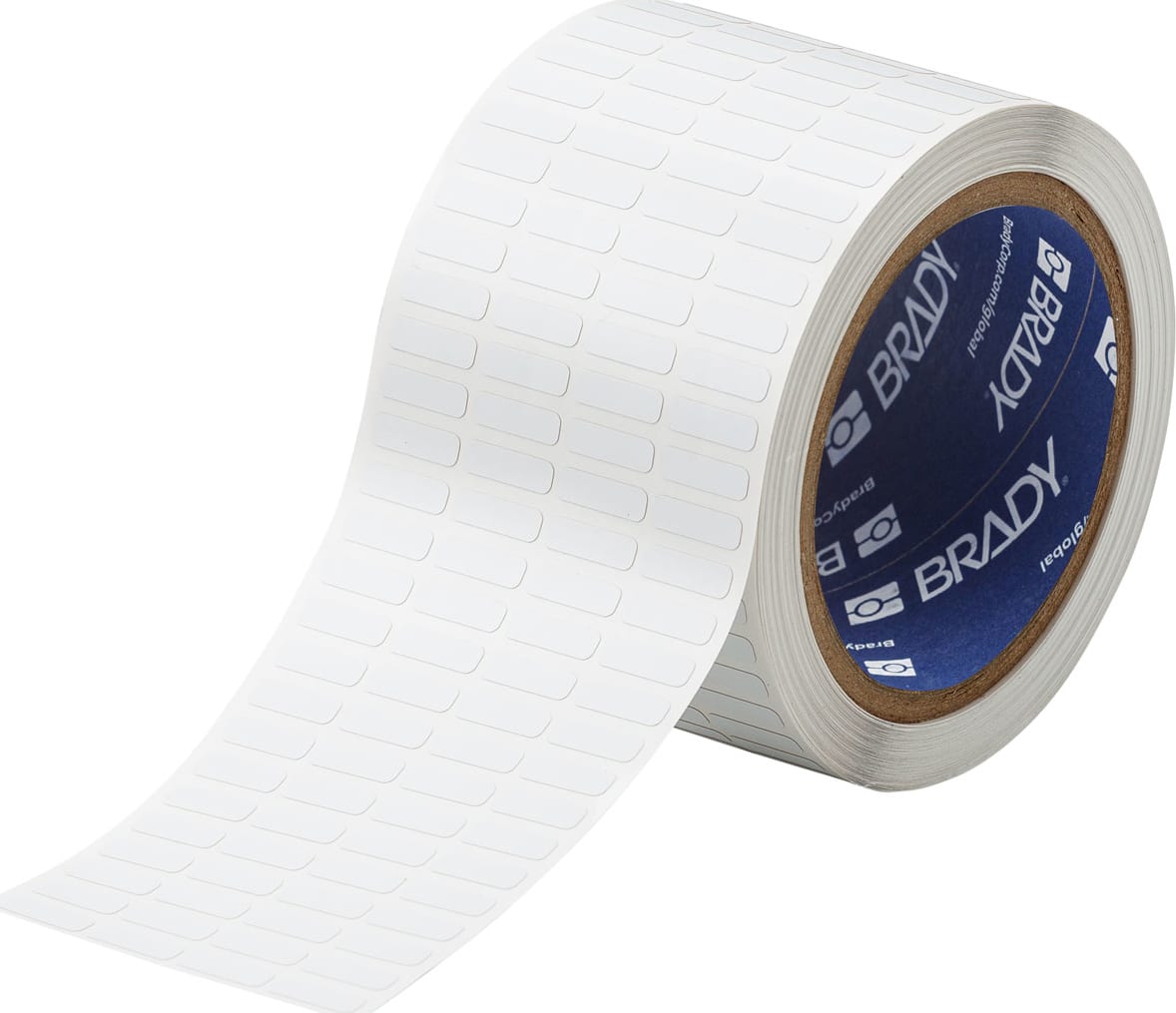 Brady THT-14-719-10 - Electrostatic Dissipative 1 mil Polyimide Labels, 0.2' H x 0.65' W, White, 10000/Roll