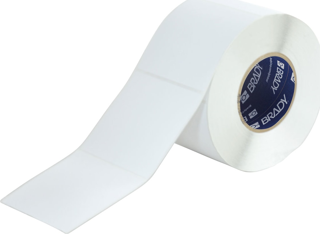 Brady THT-184-483-1 - Ultra Aggressive Polyester Labels, 3' H x 3' W, Roll of 1000 Labels
